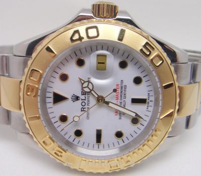 Replica Rolex 2-Tone Yacht-Master White Watch - Mens and Ladies